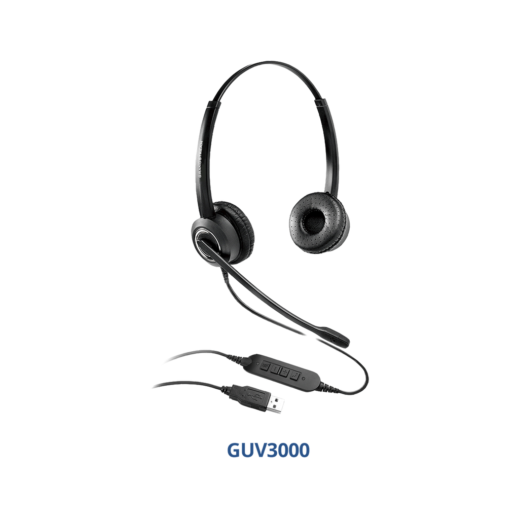 Grandstream GUV3000 Micro-casque filaire binaural
