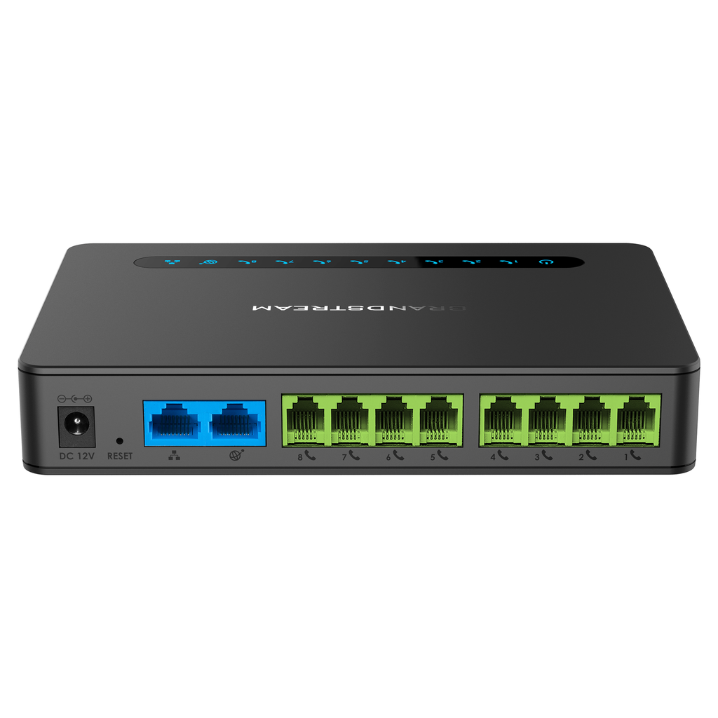 Grandstream HT818 Passerelle HandyTone 818 avec 8 ports FXS avec routeur NAT Gigabit