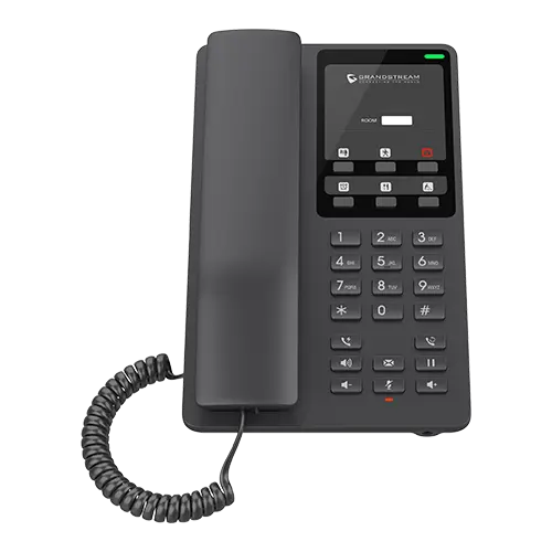 Grandstream GHP621 Téléphone compact Noir pour hôtel
