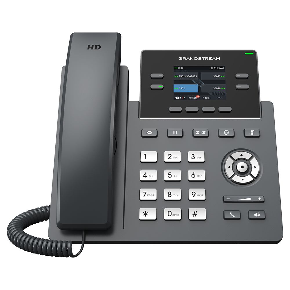 [GS-GRP2612P] Grandstream GRP2612P PoE Téléphone IP 4 lignes