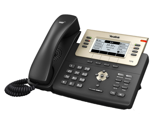 [Yealink-SIP-T27G] Yealink-SIP-T27G Téléphone IP 6-lignes Gigabit (sans PSU)